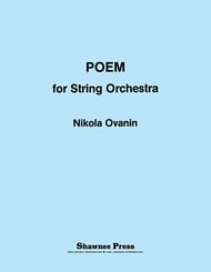 Poem for String Orchestra Orchestra sheet music cover